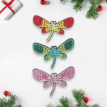 Load image into Gallery viewer, 3Pcs Dragonfly DIY Diamond Painting Hairpin Diamond Hair Clips Gift for Girls
