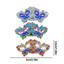 Load image into Gallery viewer, 3Pcs Butterfly DIY Diamond Painting Hairpin Diamond Hair Clips Gift for Girls

