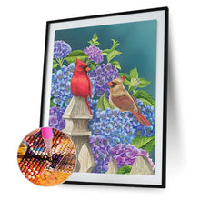 Load image into Gallery viewer, Diamond Painting - Full Round - hydrangeas and birds (30*40CM)
