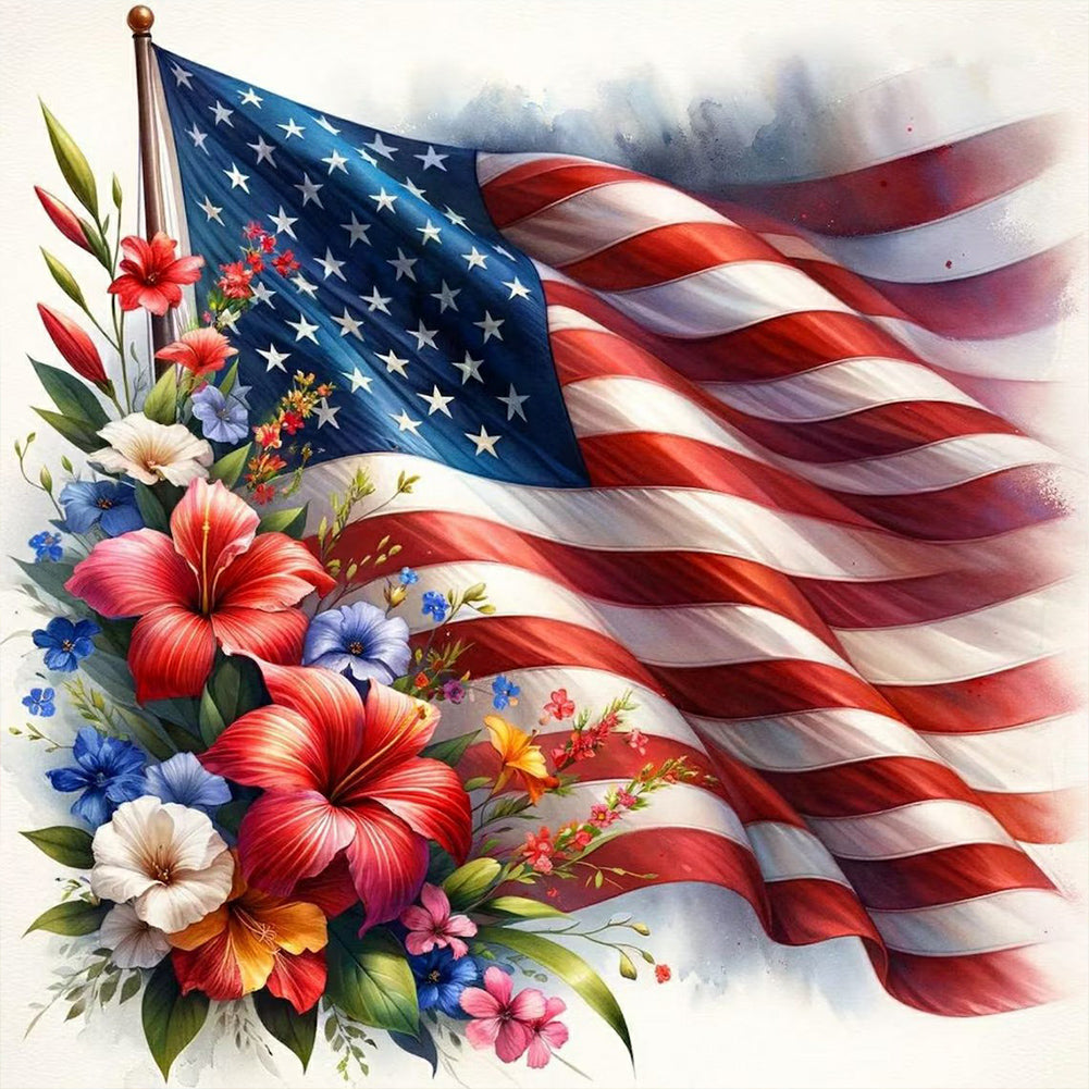 Diamond Painting - Full Round - American Independence Day (40*40CM)