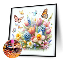 Load image into Gallery viewer, Diamond Painting - Full Round - butterfly flower grass (30*30CM)

