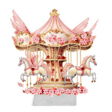 Load image into Gallery viewer, Acrylic Special Shape Carousel Diamond Painting Desktop Ornament for Table Decor
