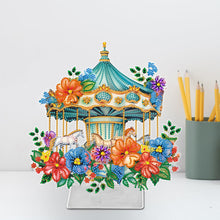 Load image into Gallery viewer, Acrylic Special Shape Carousel Diamond Painting Desktop Ornament for Table Decor
