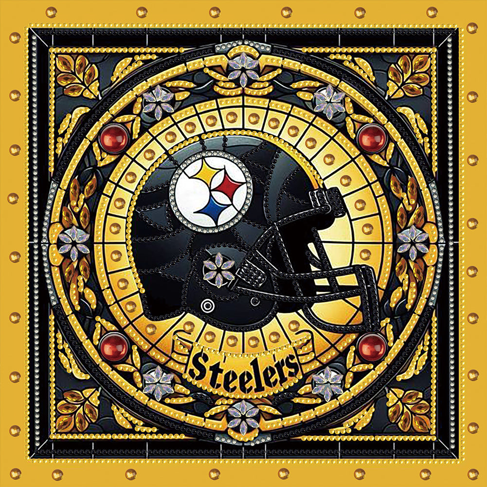 Diamond Painting - Partial Special Shaped - Steelers (30*30CM)
