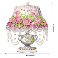 Load image into Gallery viewer, Acrylic Special Shape Flower Lamp Desktop Diamond Art Kits for Home Office Decor
