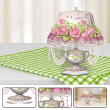 Load image into Gallery viewer, Acrylic Special Shape Flower Lamp Desktop Diamond Art Kits for Home Office Decor
