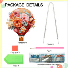 Load image into Gallery viewer, Acrylic Special Shape Flower Balloon Diamond Art Pendant for Garden Window Decor

