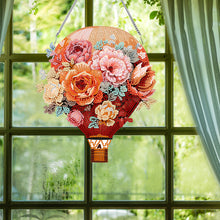 Load image into Gallery viewer, Acrylic Special Shape Flower Balloon Diamond Art Pendant for Garden Window Decor
