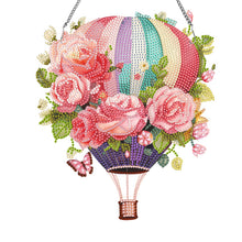 Load image into Gallery viewer, Acrylic Special Shape Flower Balloon Diamond Art Pendant for Garden Window Decor
