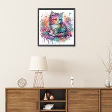 Load image into Gallery viewer, Diamond Painting - Partial Special Shaped - Color cat (30*30CM)
