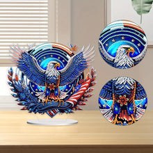 Load image into Gallery viewer, PVC Round Special Shaped Independence Day Desktop Diamond Art Kits Bedroom Decor
