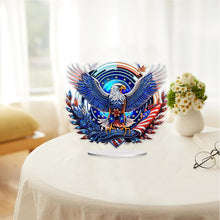 Load image into Gallery viewer, PVC Round Special Shaped Independence Day Desktop Diamond Art Kits Bedroom Decor
