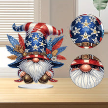 Load image into Gallery viewer, PVC Round Special Shaped Independence Day Desktop Diamond Art Kits Bedroom Decor
