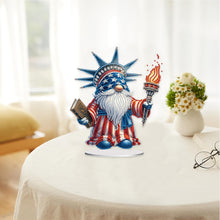 Load image into Gallery viewer, PVC Round Special Shaped Independence Day Desktop Diamond Art Kits Bedroom Decor
