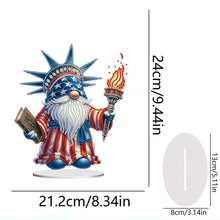 Load image into Gallery viewer, PVC Round Special Shaped Independence Day Desktop Diamond Art Kits Bedroom Decor
