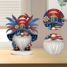 Load image into Gallery viewer, PVC Round Special Shaped Independence Day Desktop Diamond Art Kits Bedroom Decor
