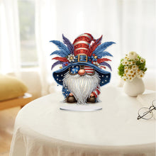 Load image into Gallery viewer, PVC Round Special Shaped Independence Day Desktop Diamond Art Kits Bedroom Decor
