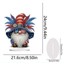 Load image into Gallery viewer, PVC Round Special Shaped Independence Day Desktop Diamond Art Kits Bedroom Decor
