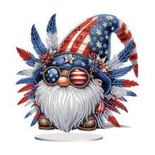 Load image into Gallery viewer, PVC Round Special Shaped Independence Day Desktop Diamond Art Kits Bedroom Decor
