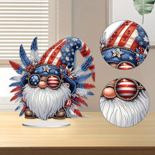 Load image into Gallery viewer, PVC Round Special Shaped Independence Day Desktop Diamond Art Kits Bedroom Decor
