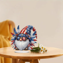 Load image into Gallery viewer, PVC Round Special Shaped Independence Day Desktop Diamond Art Kits Bedroom Decor
