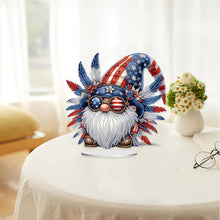 Load image into Gallery viewer, PVC Round Special Shaped Independence Day Desktop Diamond Art Kits Bedroom Decor
