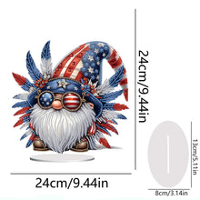 Load image into Gallery viewer, PVC Round Special Shaped Independence Day Desktop Diamond Art Kits Bedroom Decor
