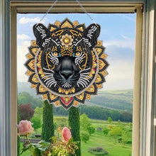Load image into Gallery viewer, Acrylic Black Panther 5D DIY Diamond Painting Dots Pendant for Wall Decoration
