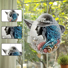 Load image into Gallery viewer, Acrylic Lady 5D DIY Diamond Painting Dots Pendant for Garden Window Decoration
