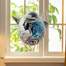 Load image into Gallery viewer, Acrylic Lady 5D DIY Diamond Painting Dots Pendant for Garden Window Decoration
