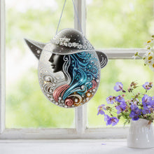 Load image into Gallery viewer, Acrylic Lady 5D DIY Diamond Painting Dots Pendant for Garden Window Decoration
