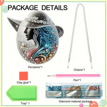 Load image into Gallery viewer, Acrylic Lady 5D DIY Diamond Painting Dots Pendant for Garden Window Decoration
