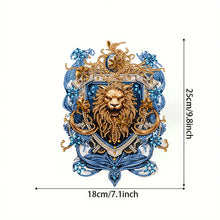 Load image into Gallery viewer, Acrylic Lion Head 5D DIY Diamond Painting Dots Pendant for Garden Window Decor
