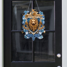 Load image into Gallery viewer, Acrylic Lion Head 5D DIY Diamond Painting Dots Pendant for Garden Window Decor
