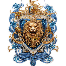 Load image into Gallery viewer, Acrylic Lion Head 5D DIY Diamond Painting Dots Pendant for Garden Window Decor
