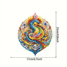 Load image into Gallery viewer, Acrylic Phoenix 5D DIY Diamond Painting Dots Pendant for Garden Window Decor
