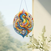 Load image into Gallery viewer, Acrylic Phoenix 5D DIY Diamond Painting Dots Pendant for Garden Window Decor
