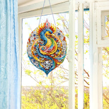 Load image into Gallery viewer, Acrylic Phoenix 5D DIY Diamond Painting Dots Pendant for Garden Window Decor
