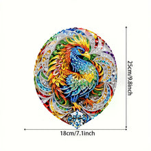Load image into Gallery viewer, Acrylic Phoenix 5D DIY Diamond Painting Dots Pendant for Garden Window Decor
