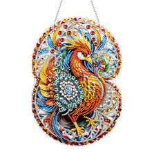 Load image into Gallery viewer, Acrylic Phoenix 5D DIY Diamond Painting Dots Pendant for Garden Window Decor
