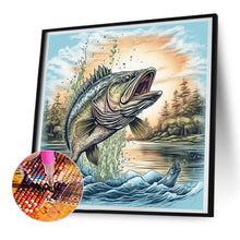 Load image into Gallery viewer, Diamond Painting - Full Round - fish jumping out of water (30*30CM)
