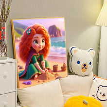 Load image into Gallery viewer, Diamond Painting - Full Round - Princess Merida on the beach (40*40CM)
