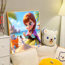 Load image into Gallery viewer, Diamond Painting - Full Round - Anna the princess on the beach (40*40CM)
