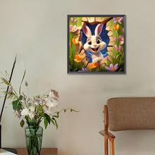 Load image into Gallery viewer, Diamond Painting - Full Round - picture frame animal bunny (30*30CM)
