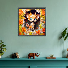 Load image into Gallery viewer, Diamond Painting - Full Round - picture frame animal deer (30*30CM)
