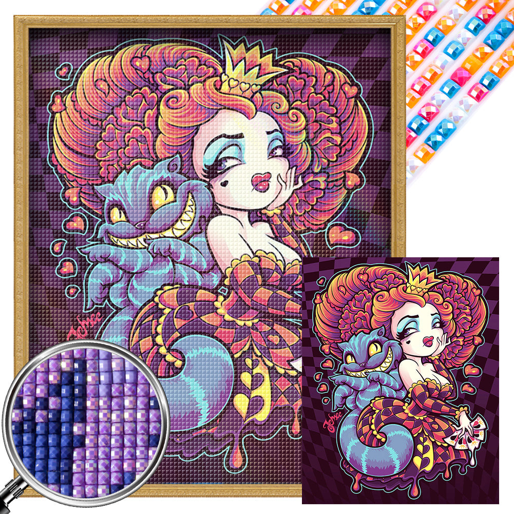 AB Diamond Painting - Full Square - red queen (40*50CM)