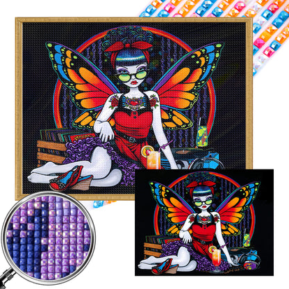 AB Diamond Painting - Full Square - Dark Butterfly (40*50CM)