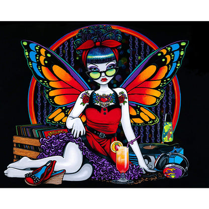 AB Diamond Painting - Full Square - Dark Butterfly (40*50CM)