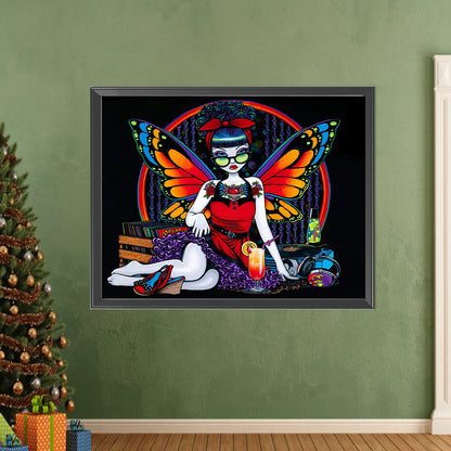 AB Diamond Painting - Full Square - Dark Butterfly (40*50CM)