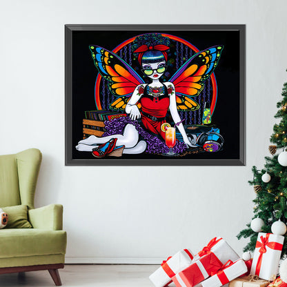 AB Diamond Painting - Full Square - Dark Butterfly (40*50CM)